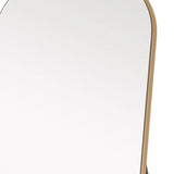 Petite Gold Arched Wooden Mirror - Homeroots