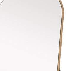 Petite Gold Arched Wooden Mirror - Homeroots