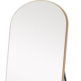 Petite Gold Arched Wooden Mirror - Homeroots