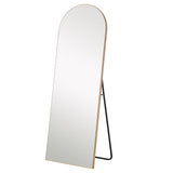 Narrow Gold Arched Wooden Mirror - Homeroots