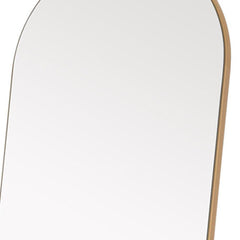Narrow Gold Arched Wooden Mirror - Homeroots