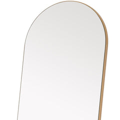 Narrow Gold Arched Wooden Mirror - Homeroots