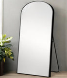 Black Arched Standing Mirror - Homeroots