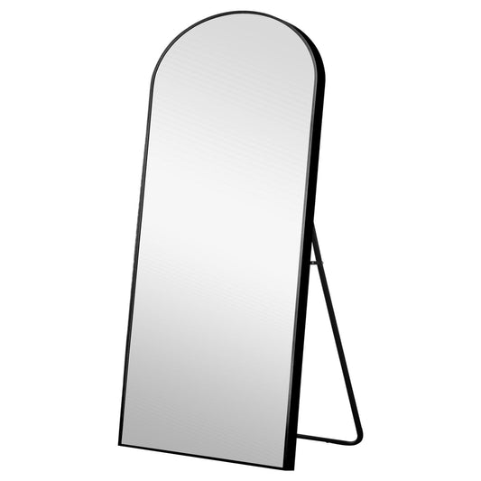 Petite Black Arched Full-length Standing Mirror - Homeroots