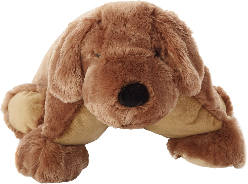 22" X 18" Brown Dog Throw Pillow - Homeroots