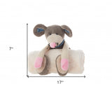 Grey 7" X 17" Novelty Polyester Throw Pillow - Homeroots - Flyclothing LLC