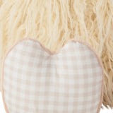 26" X 22" Ivory Lamb Throw Pillow - Homeroots - Flyclothing LLC