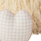 26" X 22" Ivory Lamb Throw Pillow - Homeroots - Flyclothing LLC