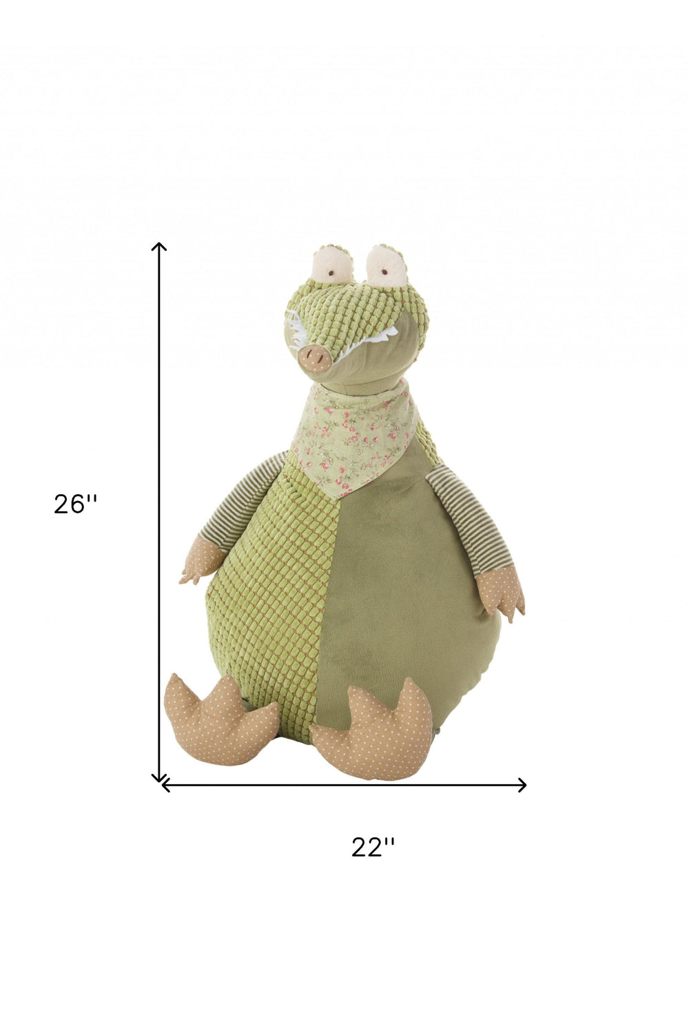 26" X 22" Green Novelty Throw Pillow - Homeroots - Flyclothing LLC