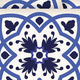 5" X 5" Blue And White Mosaic Peel And Stick Removable Tiles - Homeroots - Flyclothing LLC