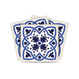 6" X 6" Blue And White Mosaic Peel And Stick Removable Tiles - Homeroots