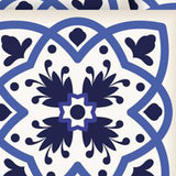 6" X 6" Blue And White Mosaic Peel And Stick Removable Tiles - Homeroots