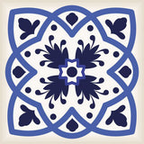 7" X 7" Blue And White Mosaic Peel And Stick Removable Tiles - Homeroots - Flyclothing LLC