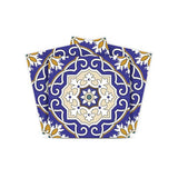 8" X 8" Blue White and Gold Mosaic Removable Tiles - Homeroots - Flyclothing LLC