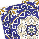 8" X 8" Blue White and Gold Mosaic Removable Tiles - Homeroots - Flyclothing LLC