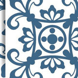 6" X 6" Teal And White Mosaic Peel And Stick Removable Tiles - Homeroots - Flyclothing LLC