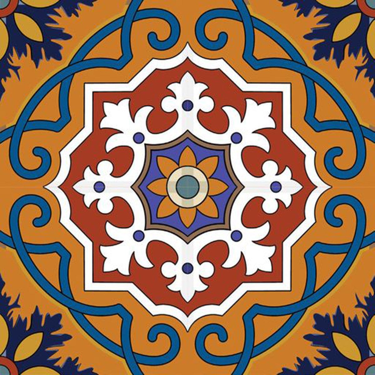 6" X 6" Mediterranean Mash Mosaic Peel and Stick Tiles - Homeroots