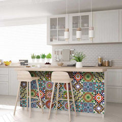 6" X 6" Mediterranean Mash Mosaic Peel and Stick Tiles - Homeroots