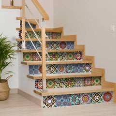 7" X 7" Mediterranean Mash Mosaic Peel and Stick Tiles - Homeroots