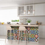 7" X 7" Mediterranean Mash Mosaic Peel and Stick Tiles - Homeroots - Flyclothing LLC