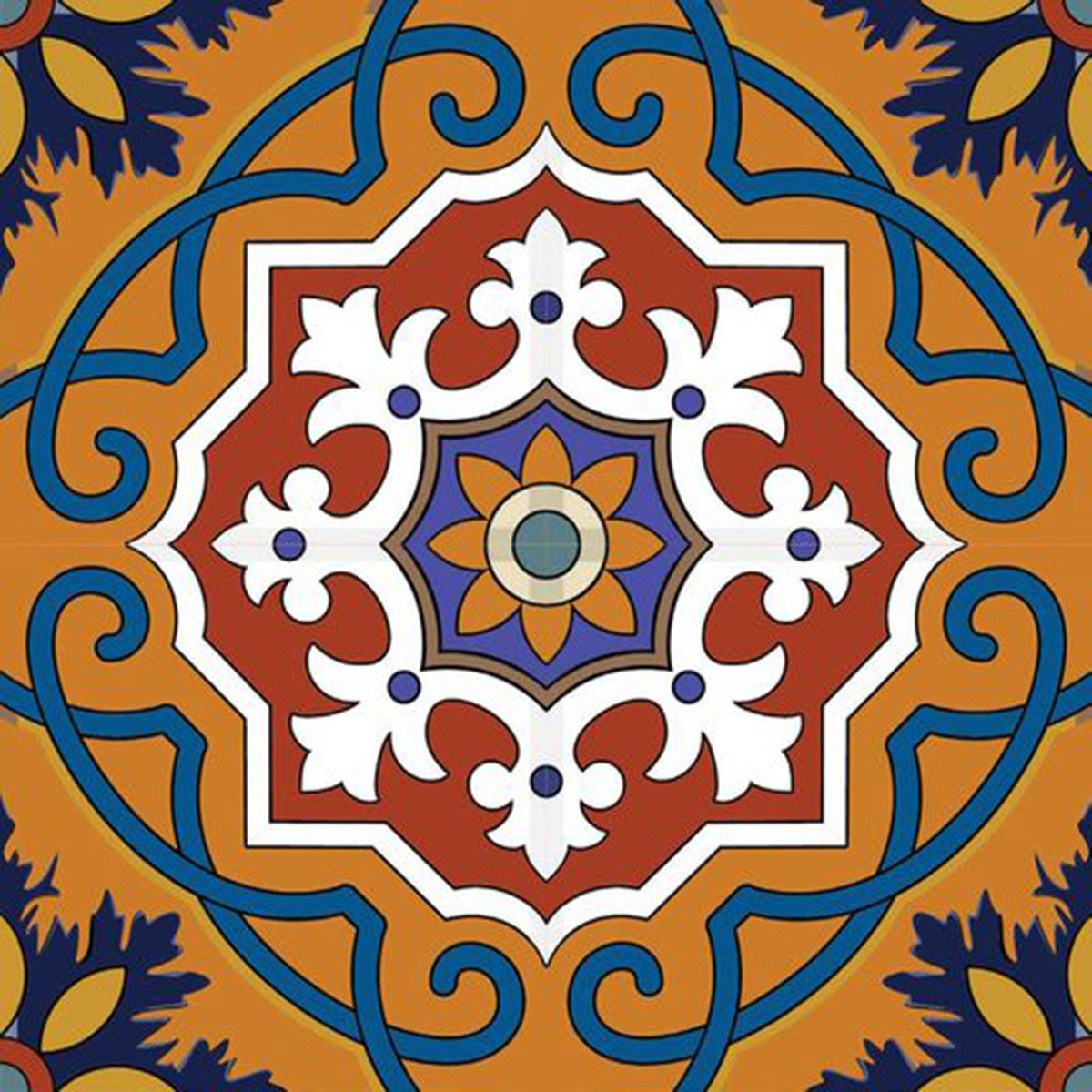 8" X 8" Mediterranean Mash Mosaic Peel and Stick Tiles