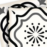 5" X 5" Black and White Multi Peel and Stick Removable Tiles - Homeroots - Flyclothing LLC
