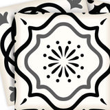 5" X 5" Black and White Multi Peel and Stick Removable Tiles - Homeroots - Flyclothing LLC