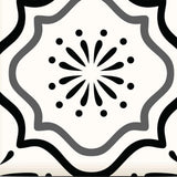 6" X 6" Black and White Multi Peel and Stick Removable Tiles - Homeroots - Flyclothing LLC