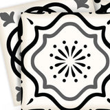 6" X 6" Black and White Multi Peel and Stick Removable Tiles - Homeroots - Flyclothing LLC