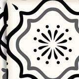 8" X 8" Black and White Multi Peel and Stick Removable Tiles - Homeroots - Flyclothing LLC