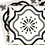8" X 8" Black and White Multi Peel and Stick Removable Tiles - Homeroots - Flyclothing LLC