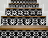 5" X 5" Black and White Stark Peel and Stick Removable Tiles - Homeroots - Flyclothing LLC