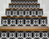 6" X 6" Black and White Stark Peel and Stick Removable Tiles - Homeroots - Flyclothing LLC