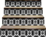 8" X 8" Black and White Stark Peel and Stick Removable Tiles - Homeroots - Flyclothing LLC