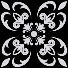 6" X 6" Black White and Gray Mosaic Peel and Stick Tiles - Homeroots