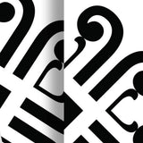 4" X 4" Black and White Daisy Peel and Stick Removable Tiles - Homeroots - Flyclothing LLC