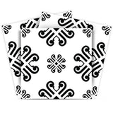 6" X 6" Black and White Daisy Peel and Stick Removable Tiles - Homeroots - Flyclothing LLC