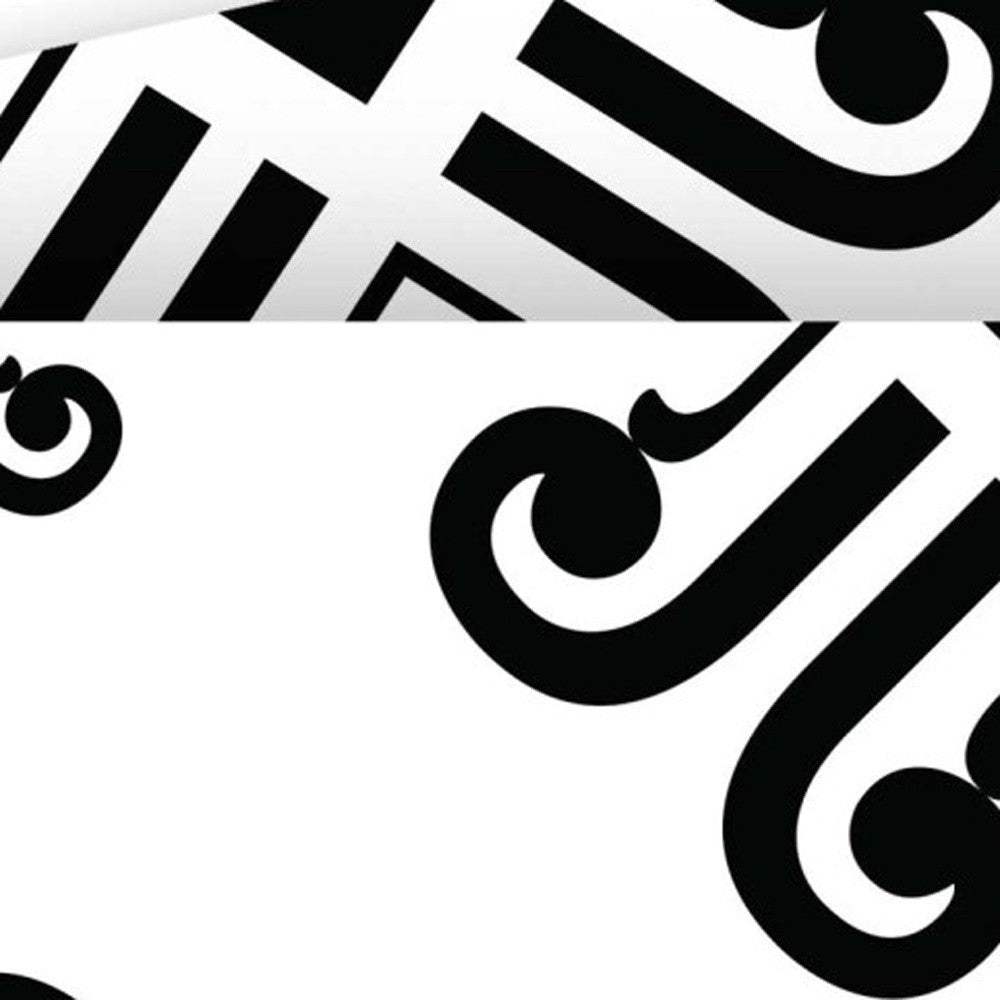 8" X 8" Black and White Daisy Peel and Stick Removable Tiles - Homeroots - Flyclothing LLC