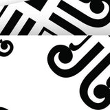 8" X 8" Black and White Daisy Peel and Stick Removable Tiles - Homeroots - Flyclothing LLC
