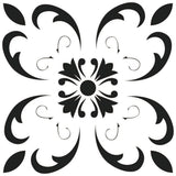 5" X 5" Black and White Delia Peel and Stick Removable Tiles - Homeroots - Flyclothing LLC