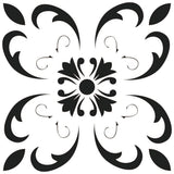 7" X 7" Black and White Delia Peel and Stick Removable Tiles - Homeroots - Flyclothing LLC