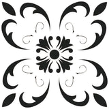 7" X 7" Black and White Delia Peel and Stick Removable Tiles - Homeroots - Flyclothing LLC