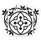 4" X 4" Black and White Peel and Stick Removable Tiles - Homeroots - Flyclothing LLC