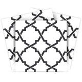 4" X 4" Black and White Prism Peel and Stick Removable Tiles - Homeroots - Flyclothing LLC