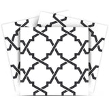 4" X 4" Black and White Prism Peel and Stick Removable Tiles - Homeroots - Flyclothing LLC