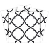 5" X 5" Black and White Prism Peel and Stick Removable Tiles - Homeroots - Flyclothing LLC