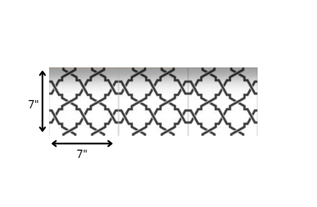 7" X 7" Black and White Prism Peel and Stick Removable Tiles - Homeroots