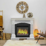 6" X 6" Black and White XL Prism Peel and Stick Removable Tiles - Homeroots