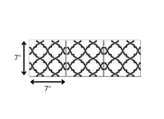 7" X 7" Black and White Quatrefoil Peel and Stick Tiles - Homeroots - Flyclothing LLC