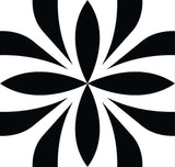 4" X 4" Black and White Colla Peel and Stick Removable Tiles - Homeroots - Flyclothing LLC